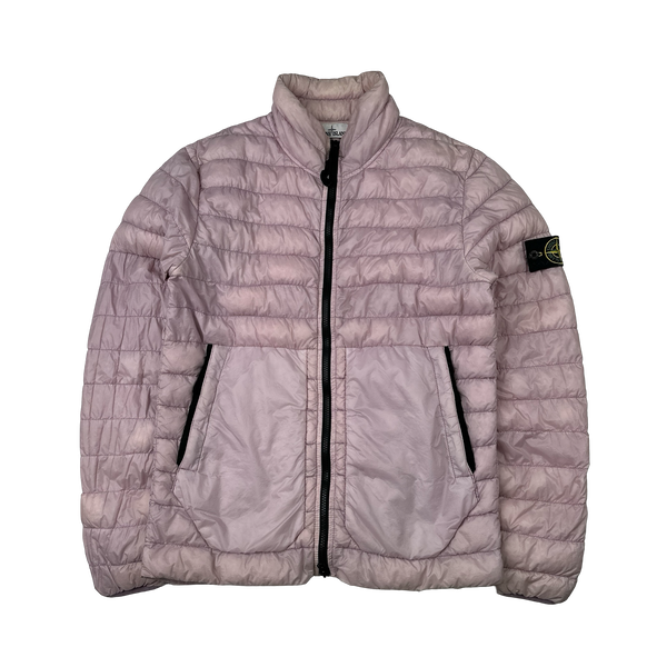 Stone Island 2017 Pink Micro Yarn Down Jacket - Medium
