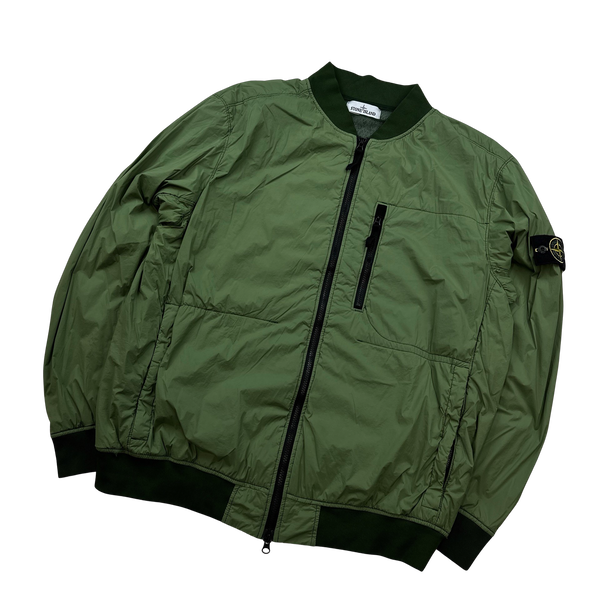 Stone Island Green Nylon Skin Touch TC Polartec Jacket - XXL