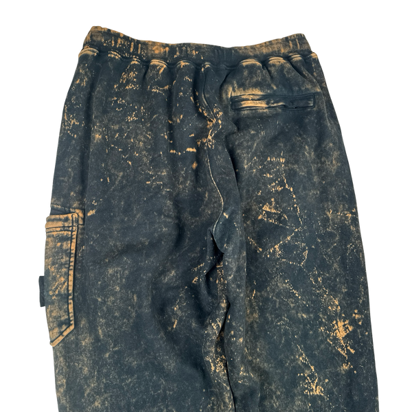 Stone Island Camo OVD Black Cotton Joggers - Large
