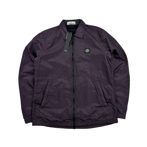 STONE ISLAND◇Seersucker Nylon Overshirt/ナイロンジャケット/M