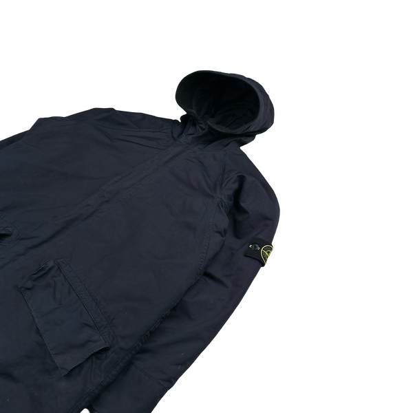 Stone Island 2005 Navy David TC Dutch Rope Long Jacket - XL