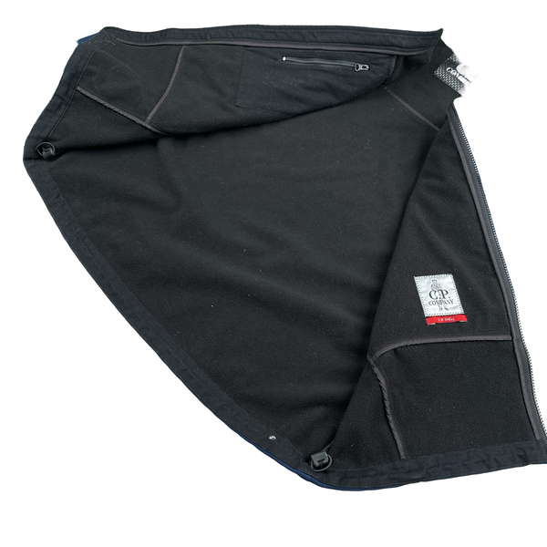 CP Company Blue Fleece Lined Google Soft Shell - XXL