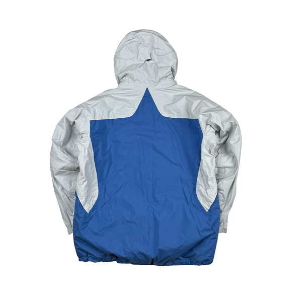 ACG White & Blue All Condition Padded Hooded Storm Fit Jacket - Large