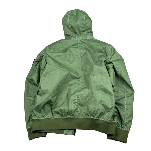 Stone Island 2023 Green Membrana 3L TC Hooded Jacket - Medium