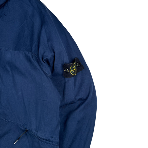 Stone Island 2005 Blue Raso Gommato Dutch Rope Liner Jacket - XL