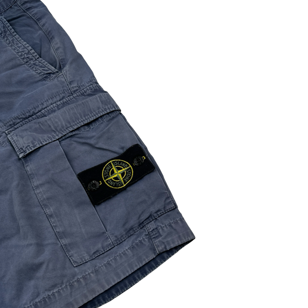Stone Island 2018 Light Blue Cargo Shorts - 30"