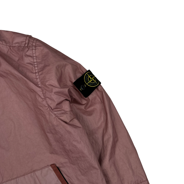 Stone Island 2021 Pink Membrana TC 3L Rain Jacket - Medium