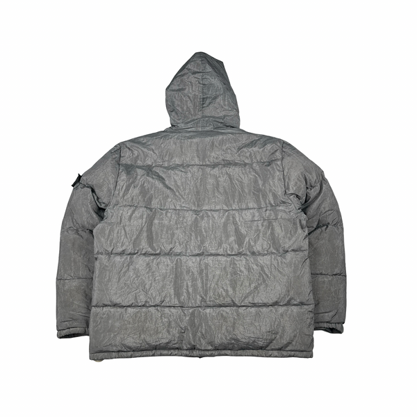 Stone Island 1999 Grey Vintage Pure Metal Jacket - Large