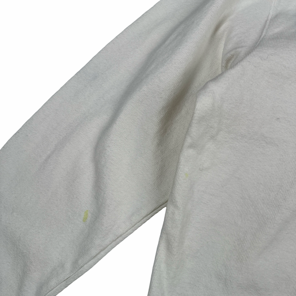 Stone Island 2018 Long Sleeve Thick Cotton Printed Polo Shirt - Large