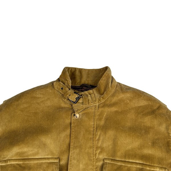Belstaff Brown Trailmaster Multi Pocket Field Corduroy Zipped Heavyweight Jacket - Large