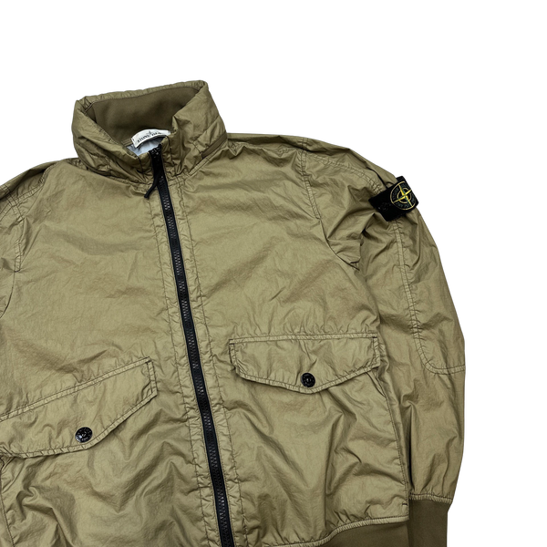 Stone Island Tan Membrana 3L TC Rain Jacket - Large