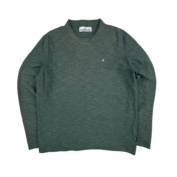 Stone Island Emerald Green 2019 Crewneck Compass Jumper - XS