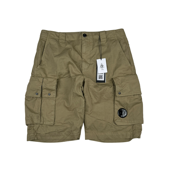 CP Company Camel Lens Viewer Cargo Shorts - Medium
