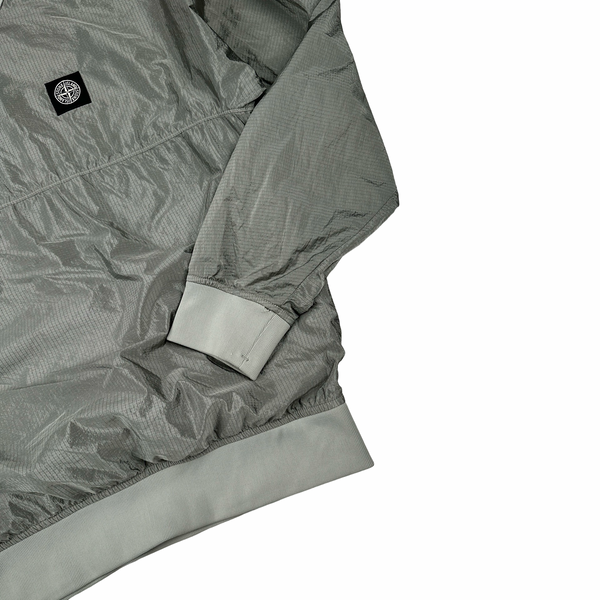 Stone Island Silver Nylon Metal Pullover - Small