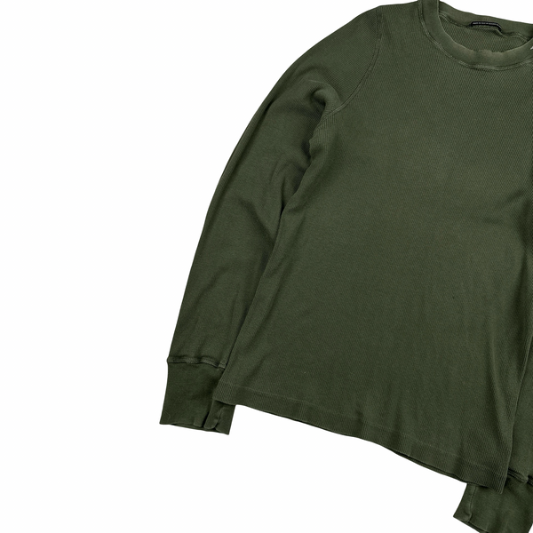 Stone Island Green Stellina Knit Cotton Crewneck Jumper - Small