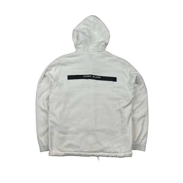 Stone Island Vintage 2000 Towelling Cotton Hoodie - Small