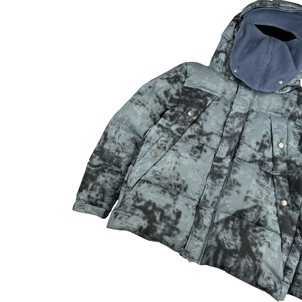 Stone Island 2024 Ice Earth Mapping Camouflage Down Jacket - Large