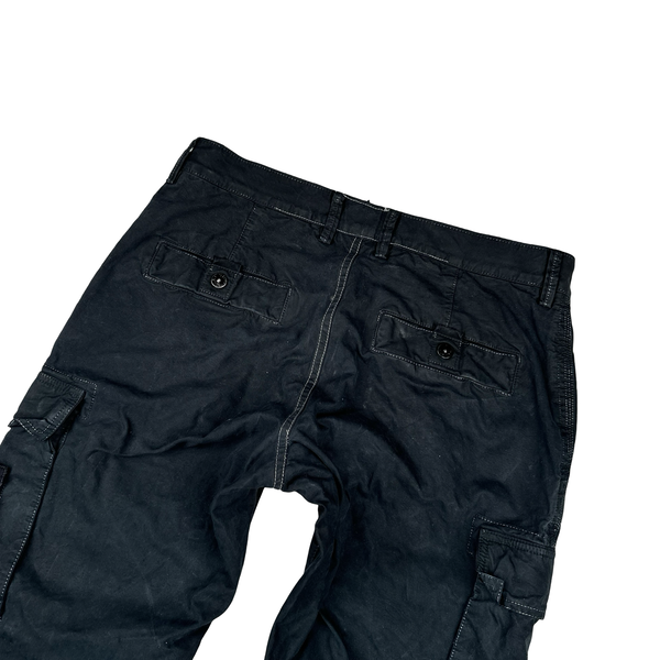 Stone Island Black Cargo Trousers - Medium