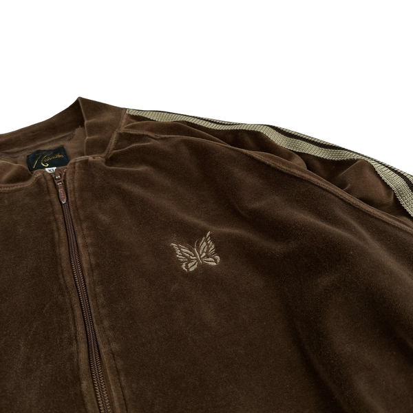 Needles Velour Brown Butterfly Tracksuit - Small