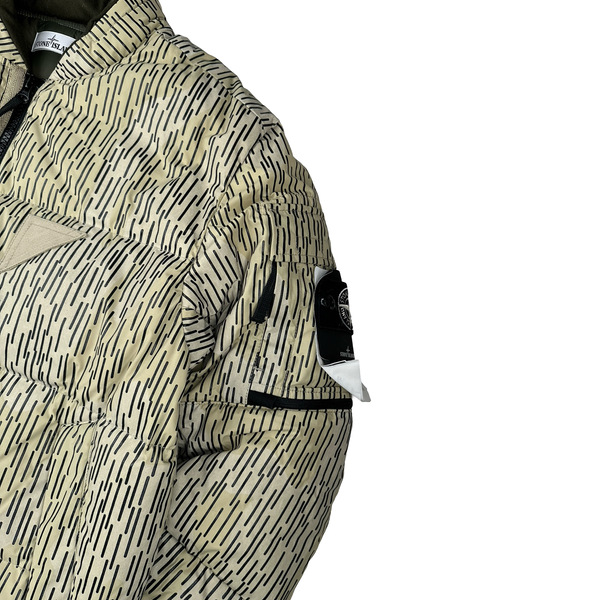 Stone Island 2021 Rain Camo Watro Reflective Down Puffer Jacket - XL