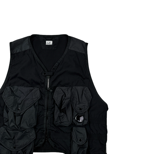 CP Company Black Taylon P Utility Vest - Large – Mat's Island