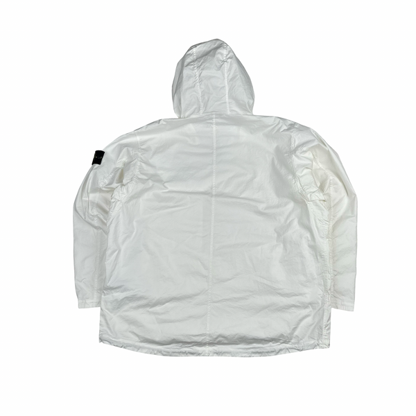 Stone Island 2022 White Oversized Supima Cotton Smock - XL - XXL