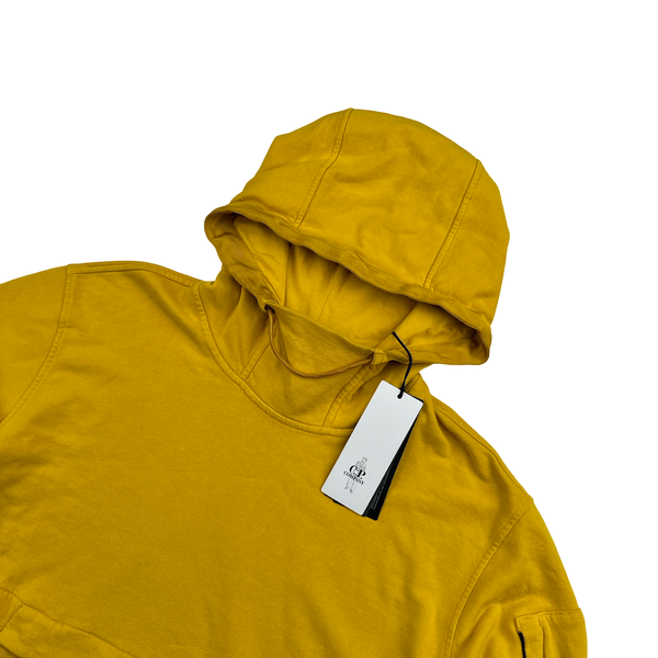 CP Company Yellow Lens Viewer High Collar Hoodie - Large