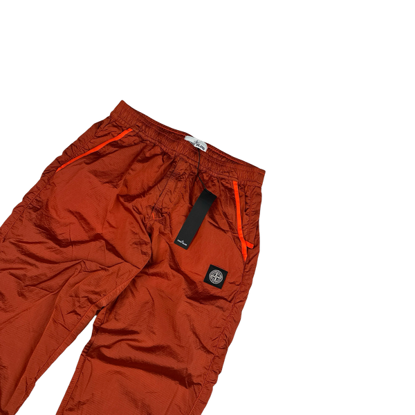 Stone Island 2020 Coral Nylon Metal Rip Stop Tracksuit Bottoms - Small
