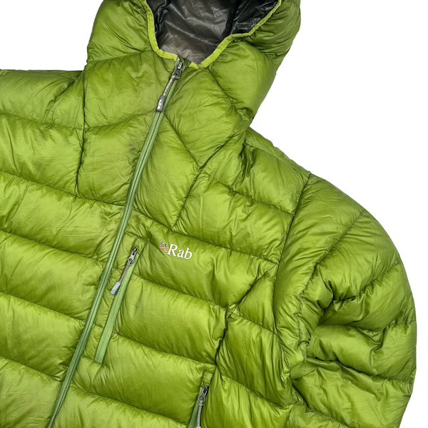 RAB Green Infinity Endurance Down Zipped Puffer Jacket - Large