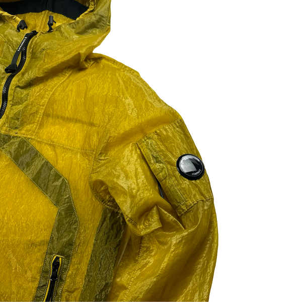 CP Company Yellow Garment Dyed Nylon Kan D Shell Jacket - Small