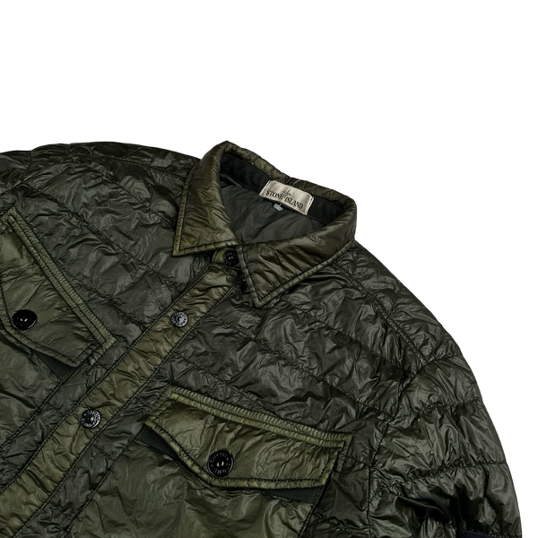 Stone Island 2015 Dark Green Down Filled Overshirt - XL