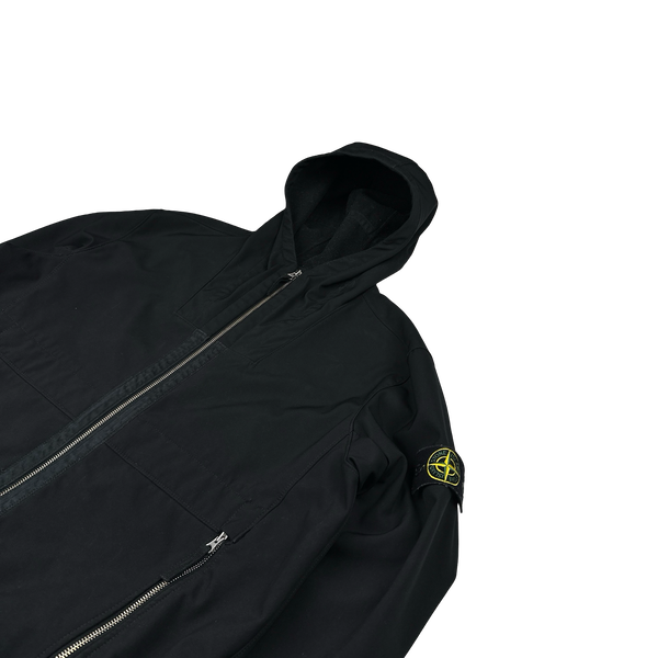 Stone Island 2019 Black Fleece Lined Soft Shell - XXL