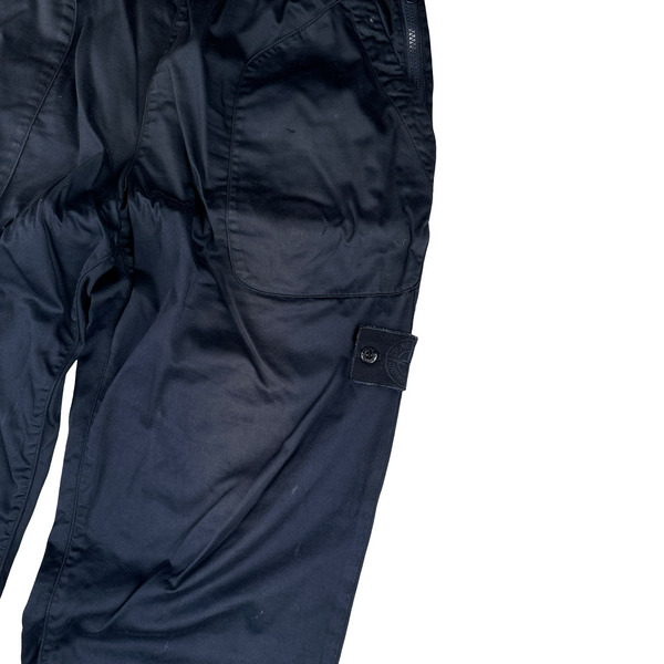 Stone Island 2022 Navy Ghost Cargo RE T Trousers - Medium