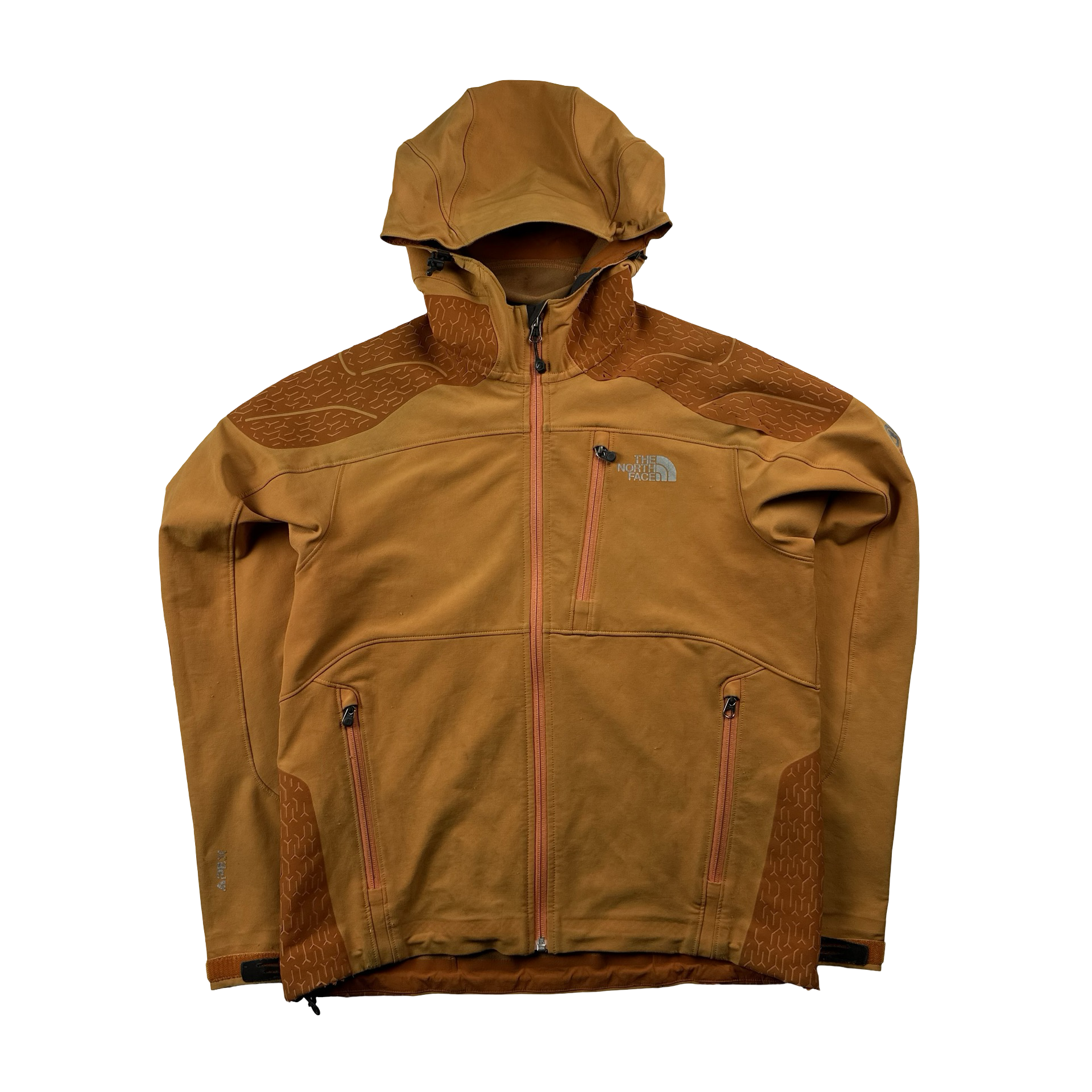 スキー The North Face APEX SUMMIT SERIES North Face Orange Summit Series Apex Soft Shell Jacket - Small