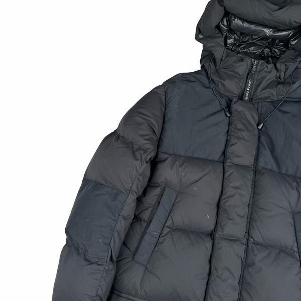 Canada Goose Black Armstrong Down Hooded Parka Jacket - Medium