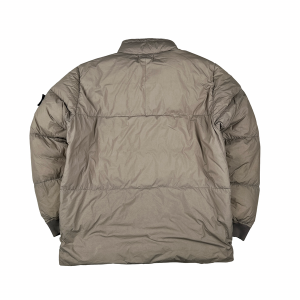 Stone Island 2016 Rosy Brown Crinkle Puffer Jacket - XL