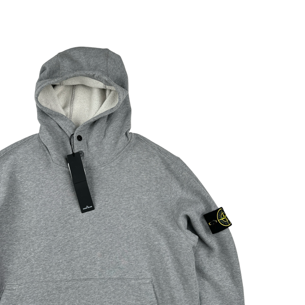Stone Island 2023 Grey Pullover Hoodie - Large