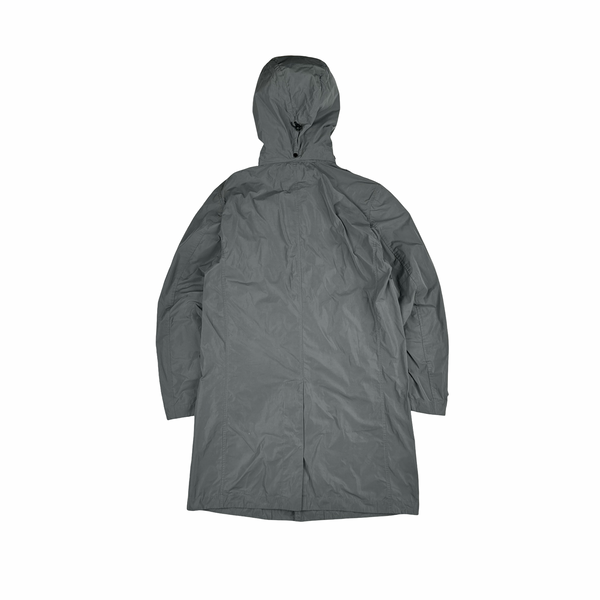 CP Company Grey Metropolis Long Zip up Jacket - Small