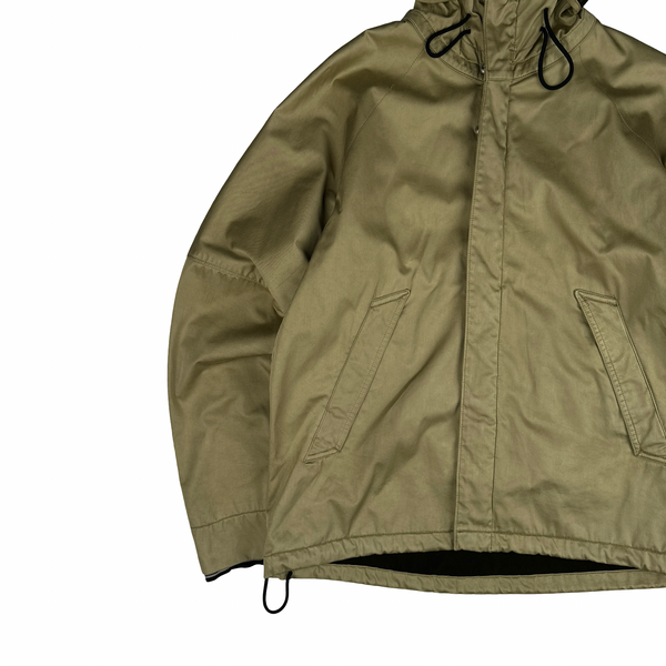 Stone Island 2004 Beige Raso Floccato Riot Mask Sniper Jacket - Medium