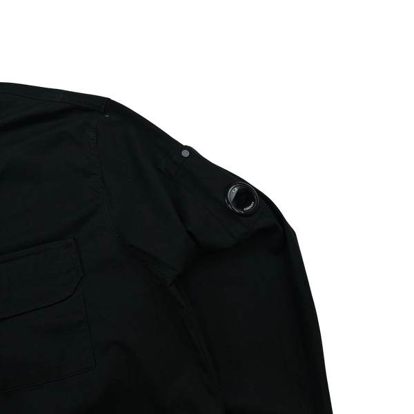 CP Company Black Cotton Overshirt - XXL