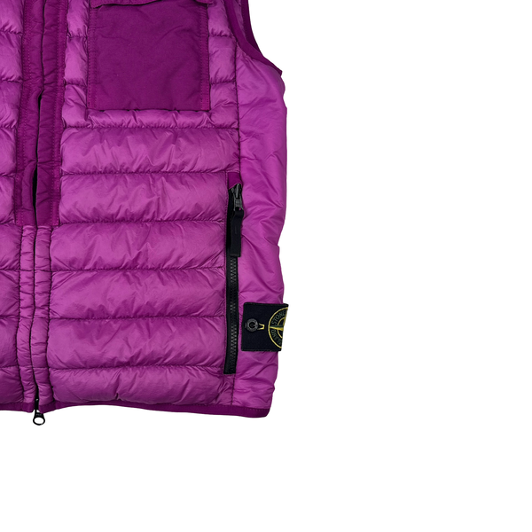 Stone Island 2013 Purple Micro Yarn Down Gilet - Small
