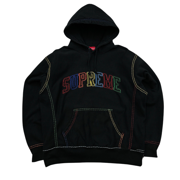 Supreme Rainbow Thick Stitch Hoodie Medium