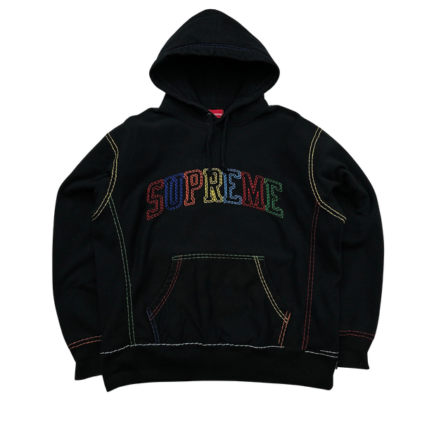 Supreme Rainbow Thick Stitch Hoodie - Medium