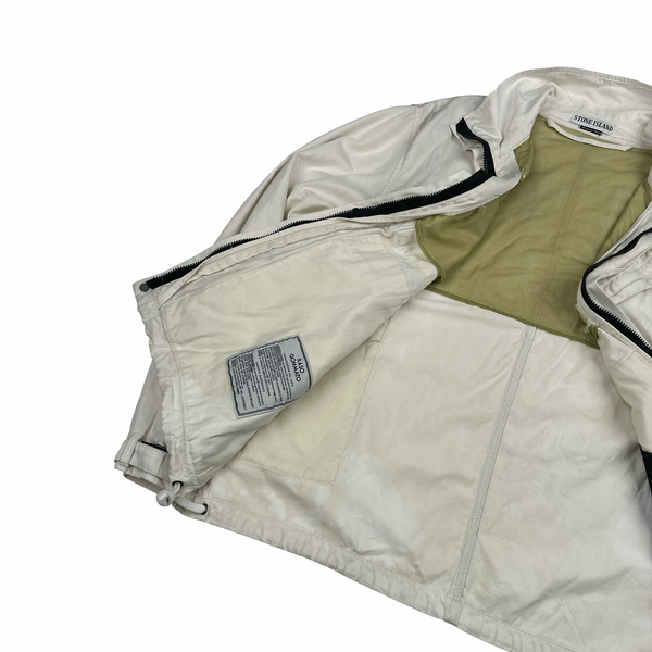 Stone Island 1998 Vintage Cotton Multi Pocket Green Edge Jacket - XL