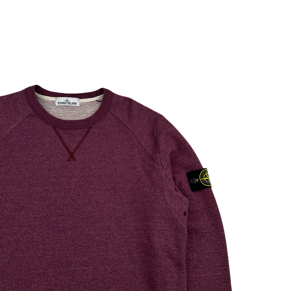 Stone Island 2014 Purple Marl Crewneck Jumper - XL