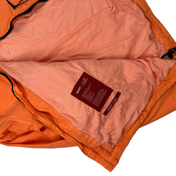 CP Company x Palace Neon Orange Nylon La Mille Goggle Jacket - XL