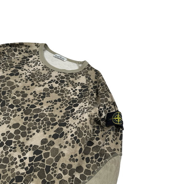 Stone Island 2018 Alligator Camo Crewneck Sweatshirt - Large