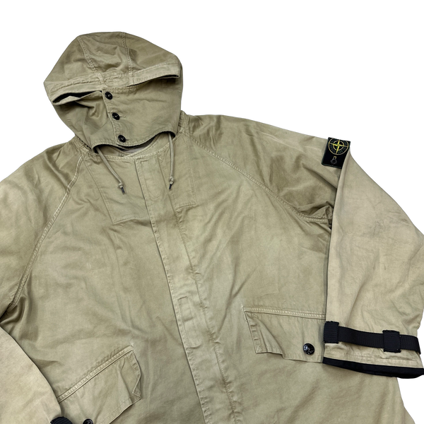 Stone Island Vintage 1994 Tan Raso Gommato Jacket - Large