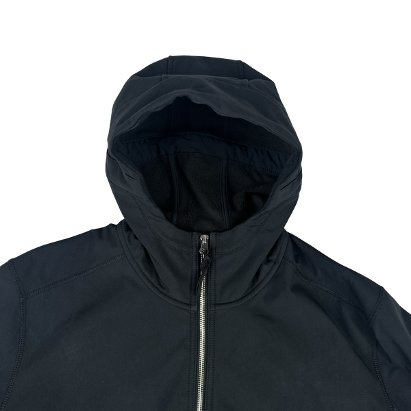 Stone Island 2017 Black Hooded Soft Shell Jacket - XXL