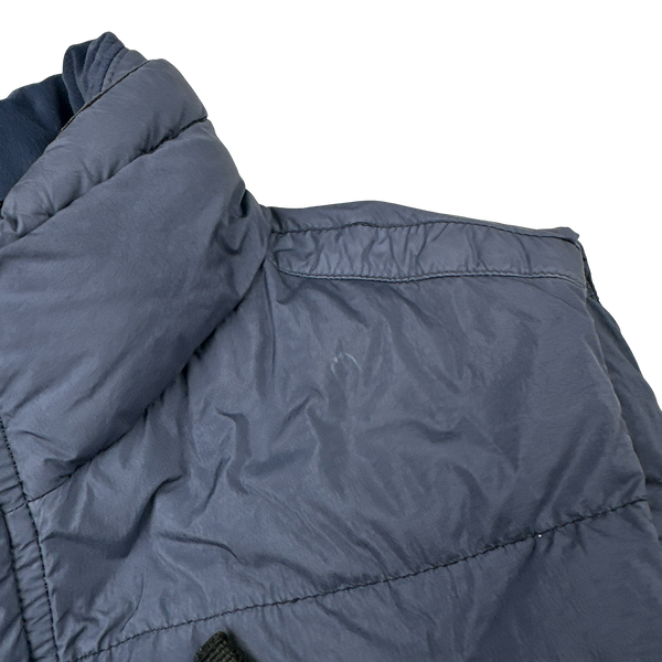 Stone Island 2016 Blue Garment Dyed Micro Yarn Down Gilet - Medium